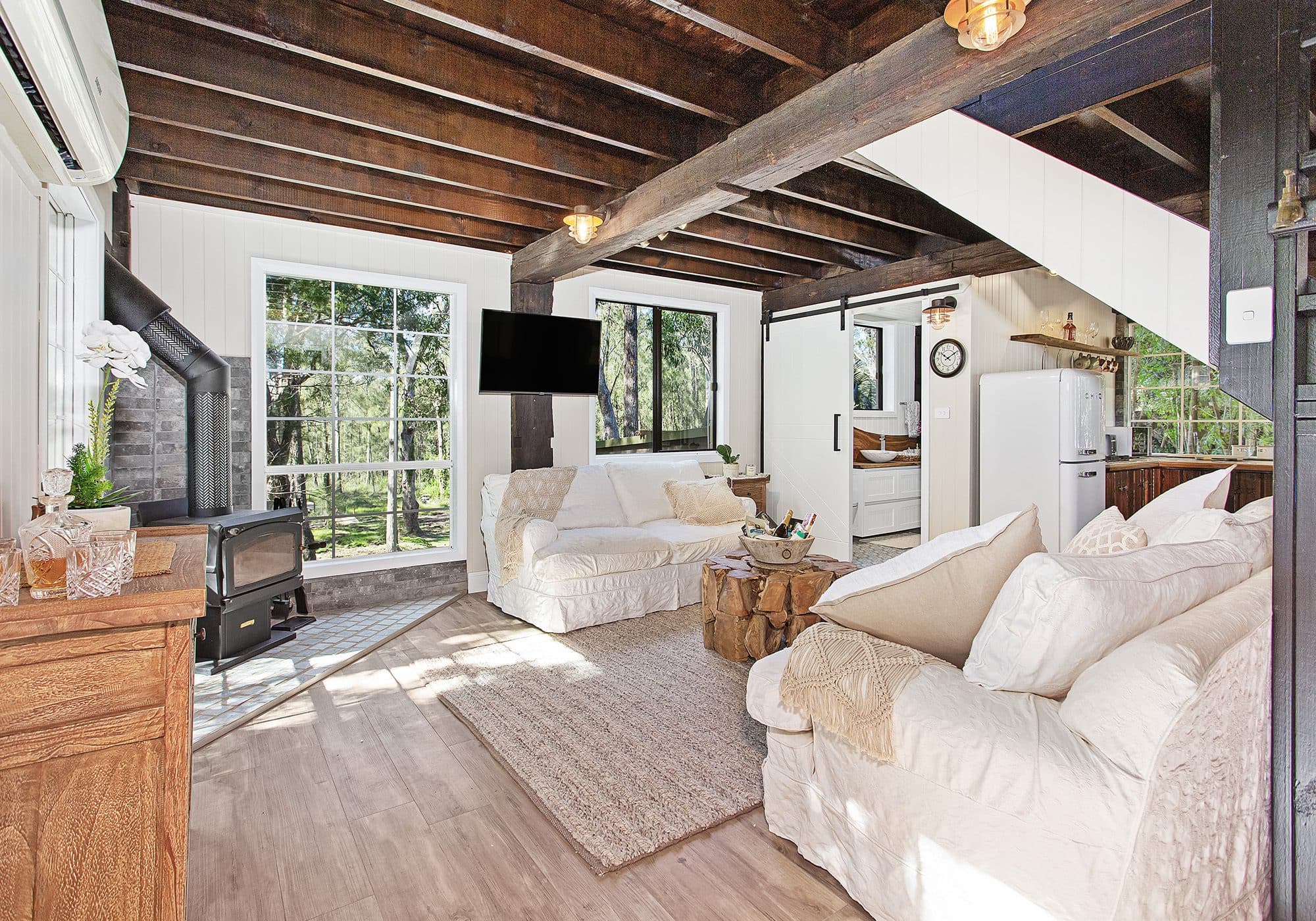 Open living area at The Barn, Serenity 222, relaxed and characterful